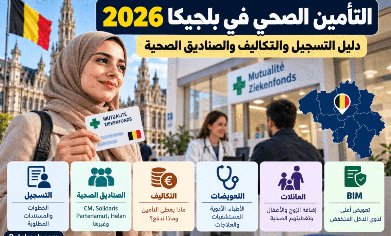 التأمين الصحي في بلجيكا والتسجيل في الصناديق الصحية والتعويضات
