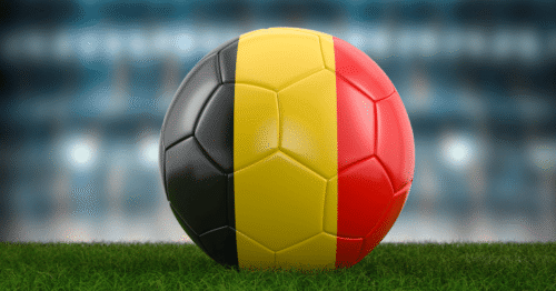 كرة قدم بالوان العلم البلجيكي