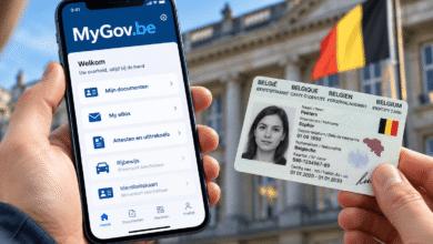 بطاقة الهوية الرقمية في بلجيكا وتطبيق MyGov.be على الهاتف الذكي