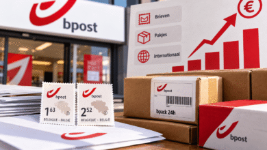 أسعار bpost في بلجيكا للطوابع والرسائل والطرود البريدية