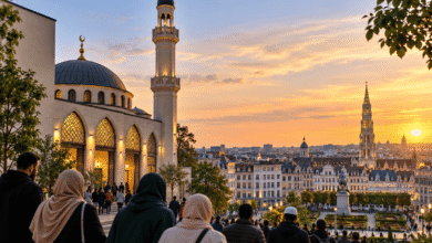 المسلمون في بلجيكا والوجود الإسلامي والمساجد في المدن البلجيكية