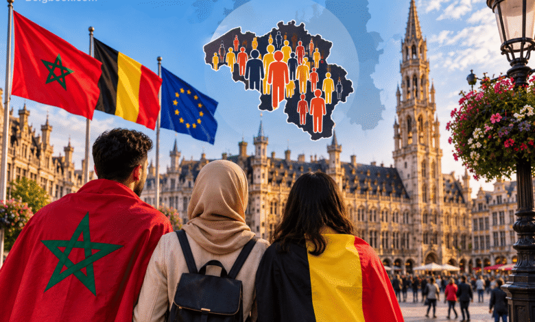 أكبر جالية في بلجيكا والجالية المغربية والمجتمعات ذات الأصول الأجنبية