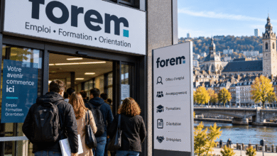 البطالة في لييج والباحثون عن عمل أمام مركز Forem للتوظيف والتدريب