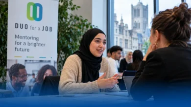 جلسة إرشاد مهني للشباب من أصول مهاجرة ضمن برنامج DUO for a JOB في بلجيكا