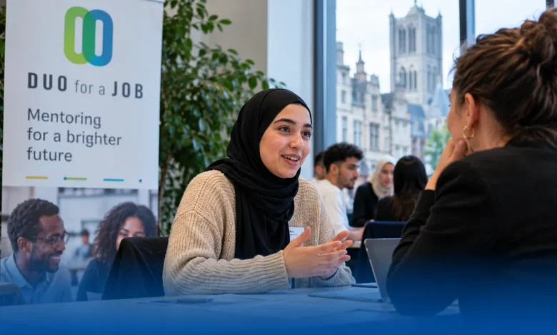 جلسة إرشاد مهني للشباب من أصول مهاجرة ضمن برنامج DUO for a JOB في بلجيكا