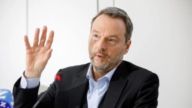 Pierre Wunsch محافظ البنك الوطني البلجيكي خلال حديث عن الاقتصاد في بلجيكا