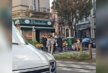 واجهة متجر Marhaban للمواد الغذائية في سخاربيك ببروكسل